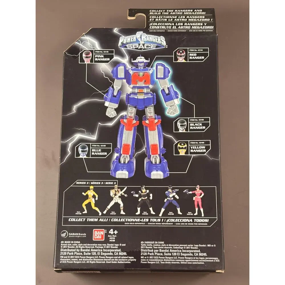 Power Rangers In Space Legacy Collection MMPR Black Ranger Action Figure Bandai
